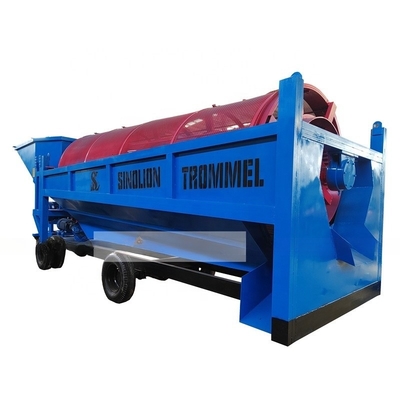 Lavatrice mobile Trommel Screen di oro minerale e diamanti di capacità 80-150 t/h