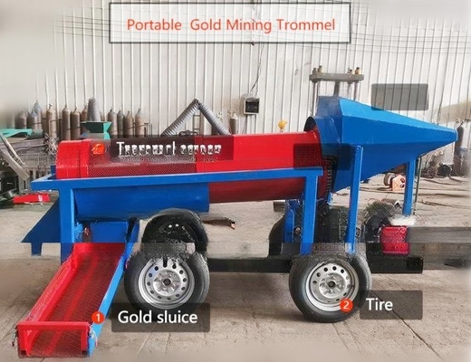 10 tonnellate/ora Macchine portatili per l'estrazione dell'oro per il lavaggio dell'oro nelle piccole operazioni