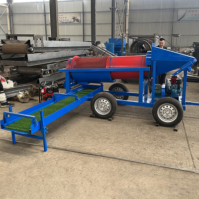 220V/380V/440V Voltage Portable Placer Gold Mobile Trommel Screen con facile utilizzo