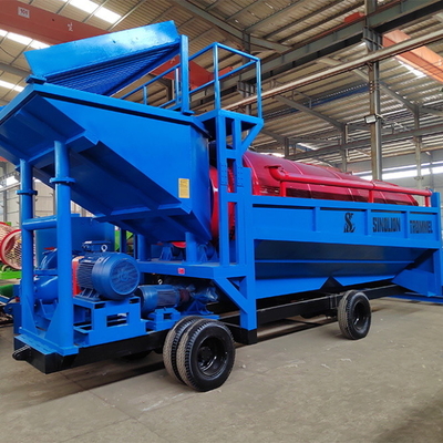 6500 KG Concentrazione mineraria impianto di trasformazione mobile dell'oro con selezione del tamburo d'oro