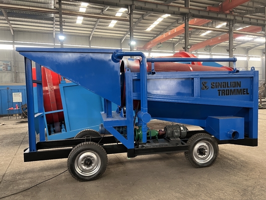 Mini-Sand Gold o Diamond Processor Trommel Screen per la separazione e il lavaggio dei minerali