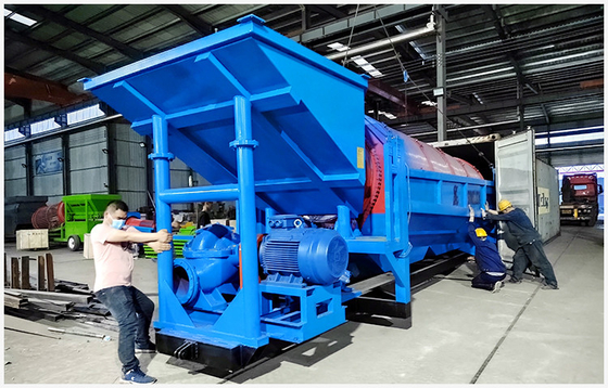 200 Tph Mobile Alluvial Gold Trommel Screen Machine per apparecchiature di concentrazione dell'oro