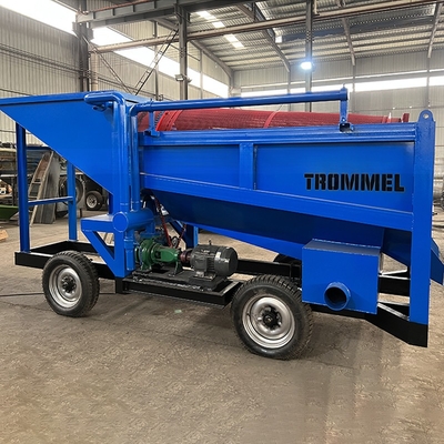 Attrezzature di estrazione competitive per l'impianto di lavaggio dell'oro 4350x1350x2350mm Trommel