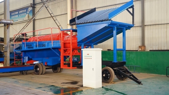 Impianto di lavorazione di schermi a tamburo per il lavaggio alluvionale dell'oro per le necessità di separazione del minerale d'oro