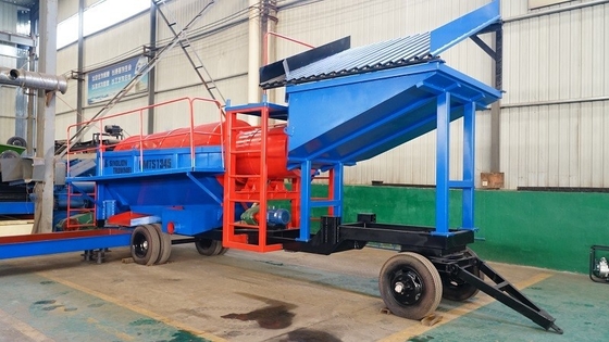 Impianto di lavorazione di schermi a tamburo per il lavaggio alluvionale dell'oro per le necessità di separazione del minerale d'oro