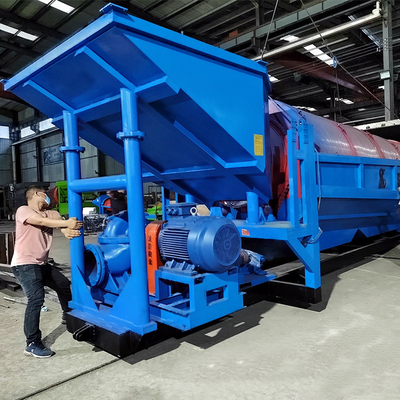 Mineria di oro impianto di lavaggio a tamburo attrezzature per l'estrazione di oro diretto 6500 kg tensione 380V/440V