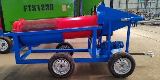 Piano di estrazione dell'oro facile da usare 5-10 t/h Piccola lavastoviglie Mini Trommel