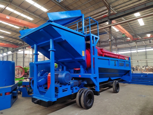 Macchina per setacciare l'oro alluvionale 150-200 tph Trommel Gold Wash Plant per la separazione mineraria