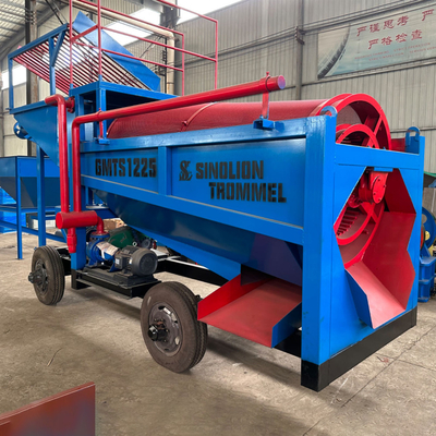 30-50 t/h Alta velocità di recupero Gold Trommel Australia per facile selezione mobile portatile