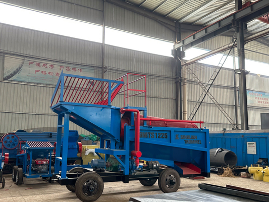 30-50 t/h Alta velocità di recupero Gold Trommel Australia per facile selezione mobile portatile