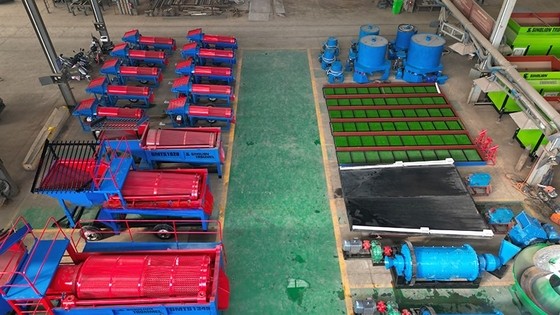 20 TPH Capacità Impianto mobile di lavaggio dell'oro per attrezzature di estrazione alluvionale