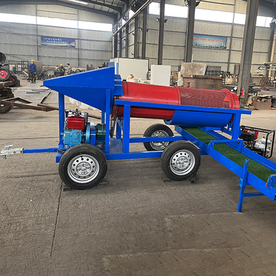 620 KG Gold Mining Trommel Machine Dimensione di alimentazione inferiore a 300 mm Portatile