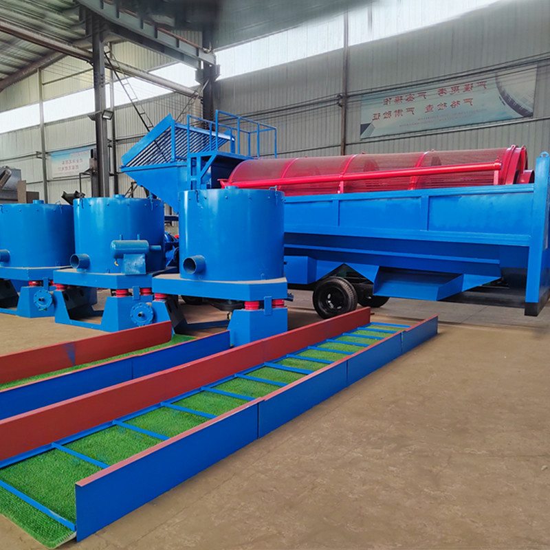 11KW White Mobile Diesel Engine Gold Trommel Wash Plant per la depurazione dell'oro del Ghana