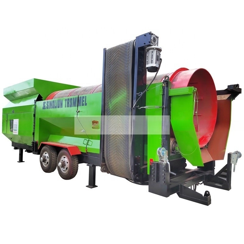6.5-10T Ecologico schermo rotativo a tamburo per setaccio rotativo di compost di segatura