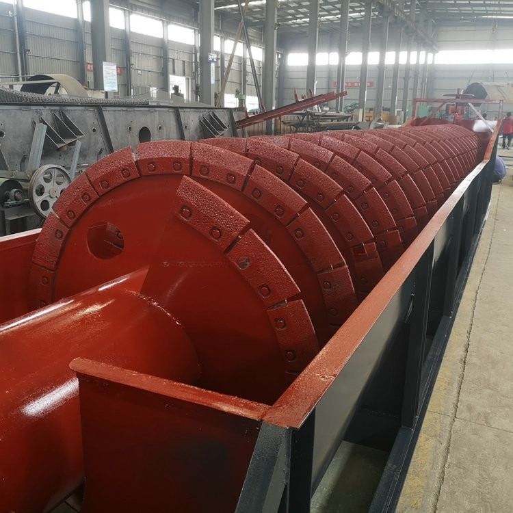Lavatrice di sabbia di ghiaia a vite a spirale per impianti di lavaggio di sabbia di silice