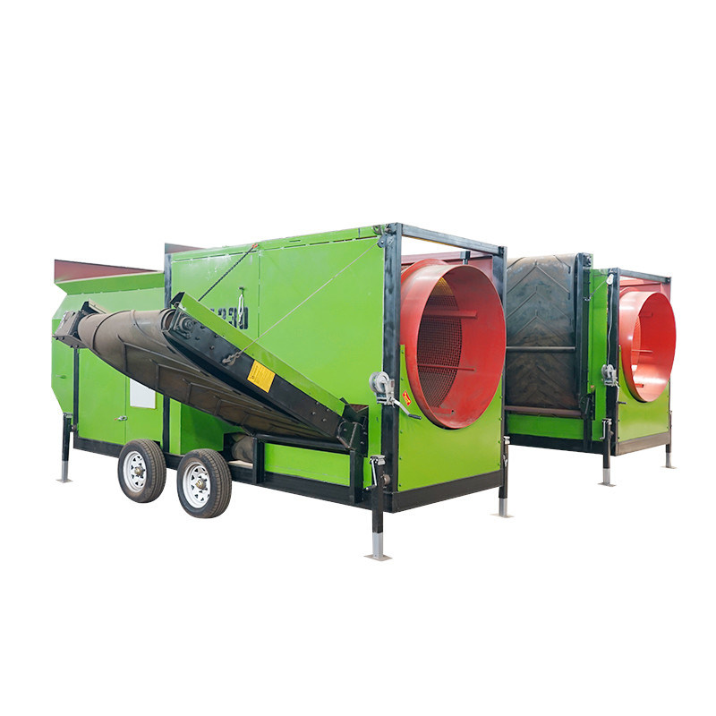 Stagno di compost per rifiuti urbani e fertilizzanti organici con schermo rotativo