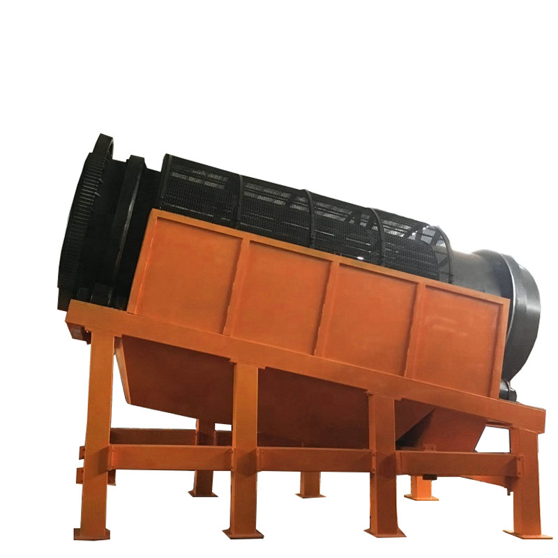 Lavori di costruzione Rotary Trommel Drum Sifter Sieve Drum Screening Machine per l'estrazione mineraria