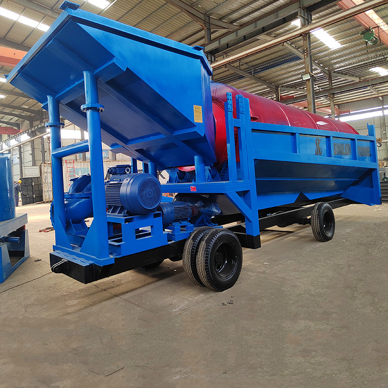 380V/415V/440V Voltage Gold Trommel Screen per l'estrazione del placer 2200 KG