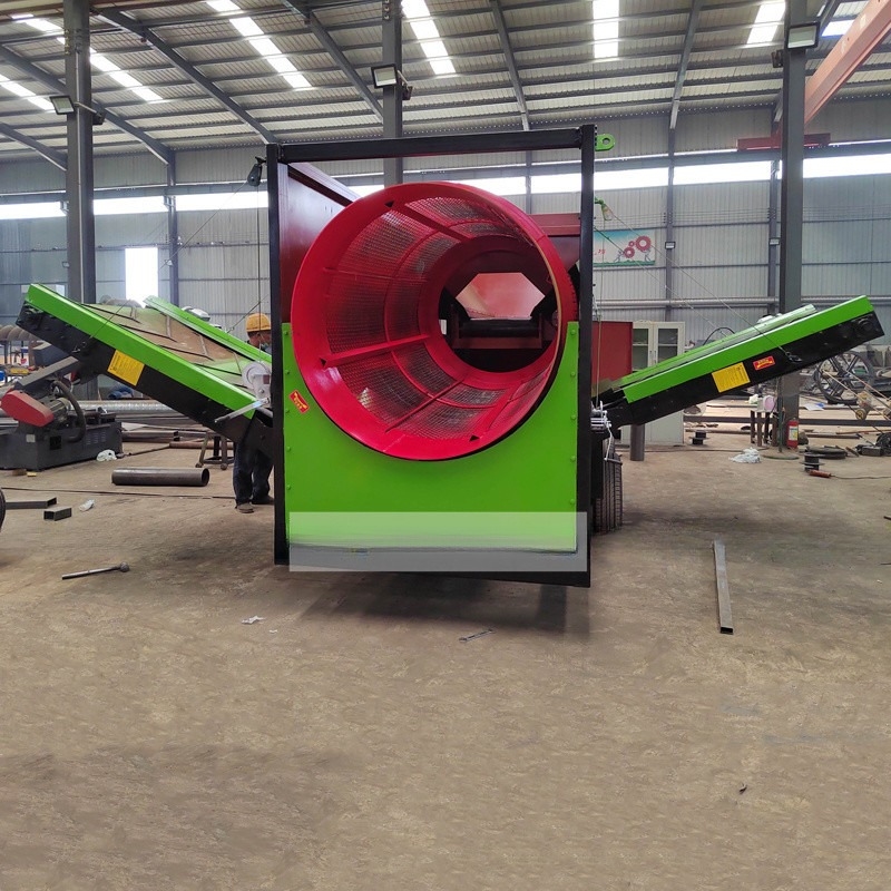 Dimensioni di alimentazione personalizzabili Mobile Drum Screen Machine per miniera di carbone a prezzi accessibili