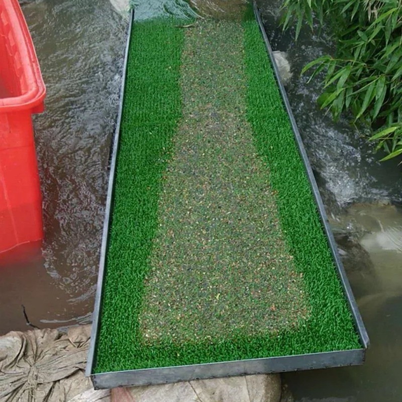 15m*1m*30mm tappetino di plastica per la corsa all'oro miniera scatola di serratura oro alluvionale erba sintetica