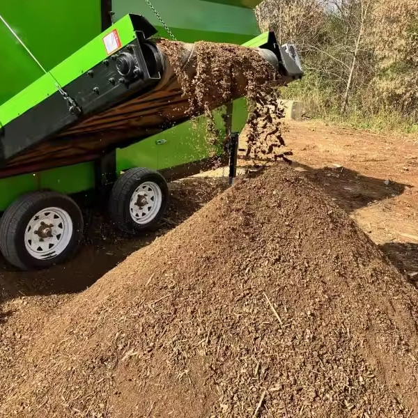 2-3 strati 30m3/h schermo a tamburo mobile per compost di ghiaia per letame suino e ovino