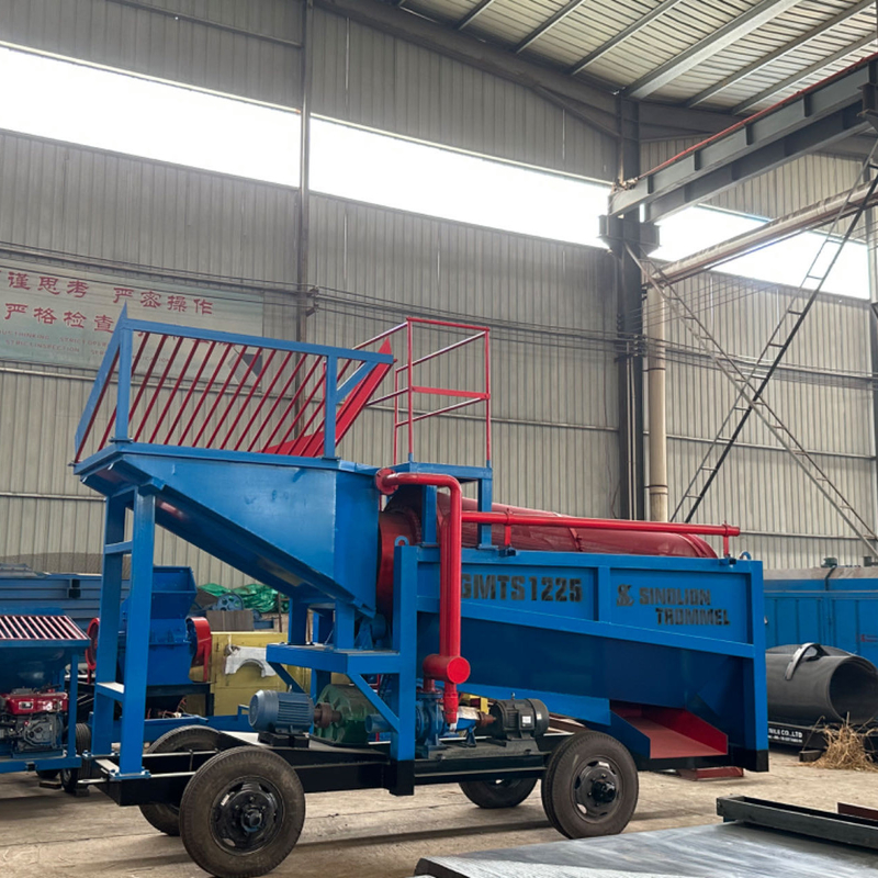 Prodotto brevettato Concentrazione mineraria attrezzatura per lavaggio dell'oro schermo a tamburo 30-50 t/h