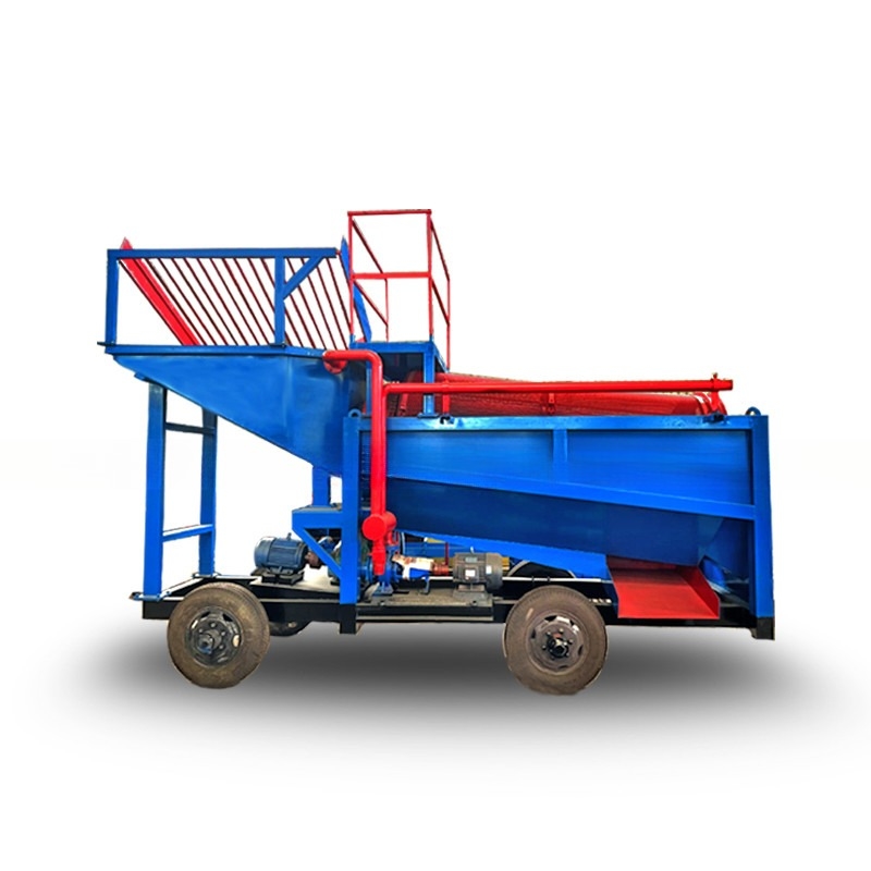 30-50 t/h Alta velocità di recupero Gold Trommel Australia per facile selezione mobile portatile